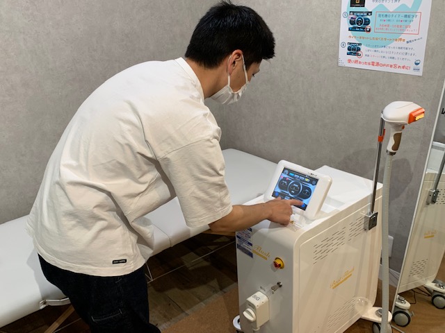 脱毛スタート